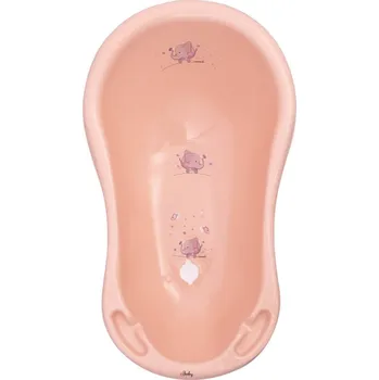 koupací vanička MALTEX Vana Elephant se zátkou Minimal 84 cm - broskvová růže 84x48x28 růžová
