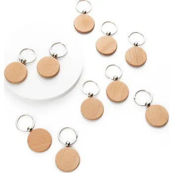 Vánoční ozdoba xTool - Sada kulatých dřevěných přívěsků (10 ks)