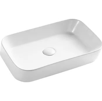 Umyvadlo Umyvadlo OBLIQUE 55 × 39 × 12 cm - na desku (9873) HOPA