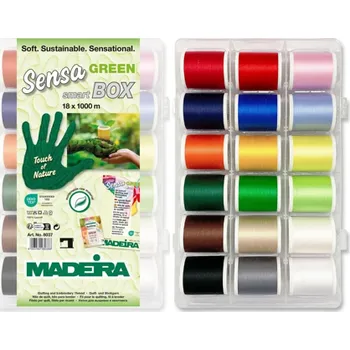 Nit Vyšívací a quiltovací nitě Madeira Sensa Green 40 Smartbox (18x1000m)