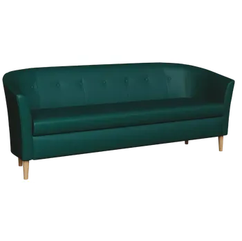 Sedací souprava CHARLOTTE 3, trojkřeslo, koženka petrolejová