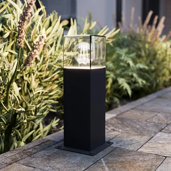 Lampička Lucande Keke podstavec, výška 30 cm, antracit, hliník grafitově šedá 1 x 13 W - Doprava zdarma