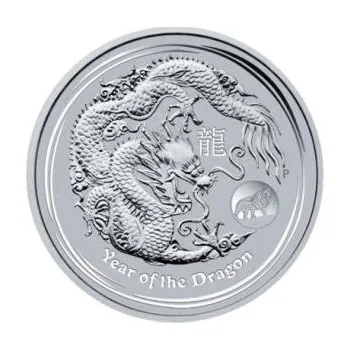1 unce stříbrná mince Austrálie Lunar II drak 2012 - Privy Mark Löwe