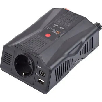 Technaxx měnič napětí 300W, DC 12V na 2xUSB a 1x230V (TE24)