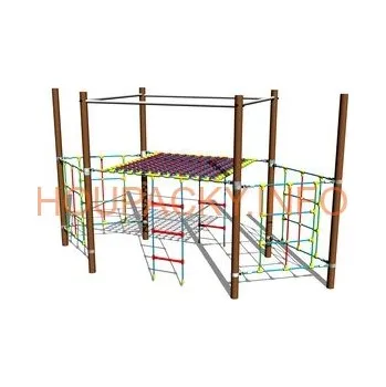 Hra na zahradu Lanová loď LP150KW - hnědá (v.p. 1,5 m)