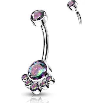 Piercing Šperky4U Piercing do pupíku - TITAN - TIT1104-M