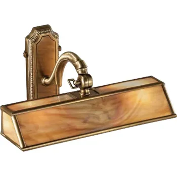 Lampička Cremasco Klasické nástěnné světlo Antiko jantar, brynýrovaná 2 x 25 W - Doprava zdarma