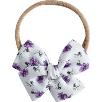 Čelenka Aliro Čelenka Aline vzorovaná FIALOVÉ KVĚTY - S (1-3roky)