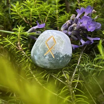 Runové kameny – Achát stromečkový ve lněném sáčku