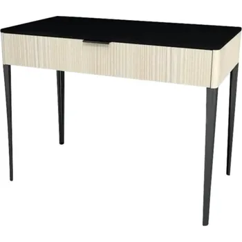 Koupelnový nábytek Koupelnová skříňka pod umyvadlo Devo Lotos krémově bílá/černá 100 x 76 x 53 cm LF-SUS1S100x76-F98