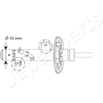Tlumič pérování, , 9676636680, 9801894880, 9810915580, 9810915780, 9820326180, 9820326380, JAPANPARTS, MM-01131