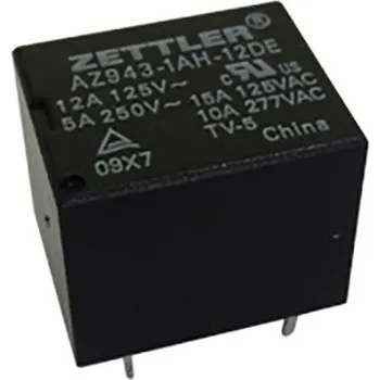 Cívka Zettler Electronics, AZ943-1CH-24DE relé do DPS, monostabilní, 1 cívka, 30 V/DC, 300 V/AC, 15 A, 1 ks