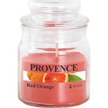 Svíčka Vonná svíčka ve skle PROVENCE 24 hodin červený pomeranč