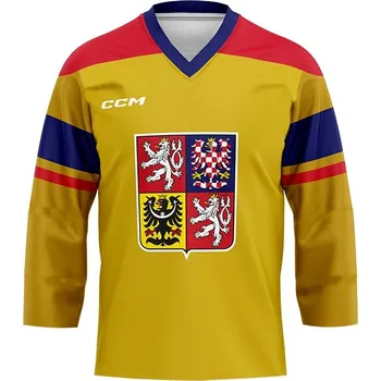 Zimní sport Zlatý dres české hokejové reprezentace Martin Nečas #98 MISTŘI 2024 CCM Fandres replica Velikost: M