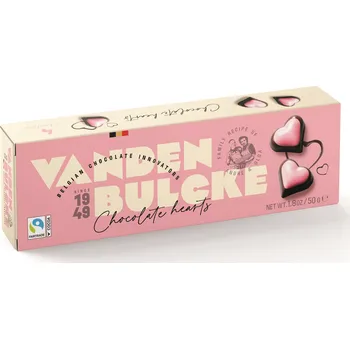 Čokoláda Belgické pralinky Vandenbulcke - Čokoládová srdce, 50 G