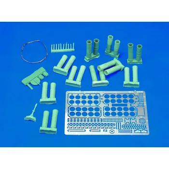 Plastikový model Royal Model 1/35 Pazerwerfer Turret details (for Italeri kit)