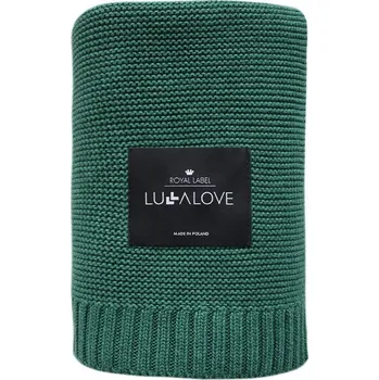 Dětská deka LULLALOVE Velká bambusová dečka Smaragdová Zeleň