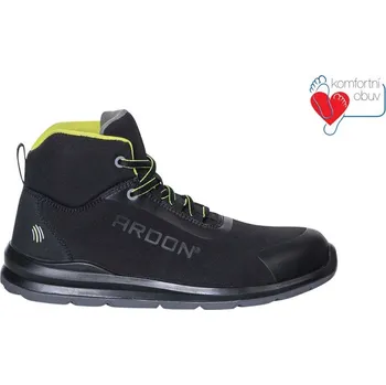 Pracovní obuv ARDON Obuv SOFTEX HIGH S1P, kotník s ocelovou špicí a stélkou G3404/46 Černá 46