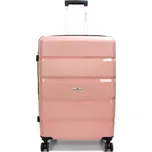 Velký cestovní kufr na kolečkách polypropylen TSA 100l Madisson 43603 růžová světle