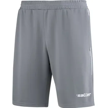 Pánské kraťasy Saller X.72 Šortky trénink - volný čas BARVA: 580 šedá-červená, Velikost: M Lehké funkční šortky pro trénink i každodenní nošení
