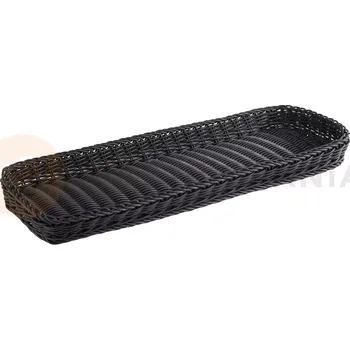 Košík na pečivo 60 x 20 cm, černý | APS, Profi Line