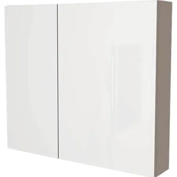 Koupelnový nábytek Zrcadlová skříňka bez osvětlení Devo Vena 2.0 pravá 80 x 15 x 70 cm structure stone grey