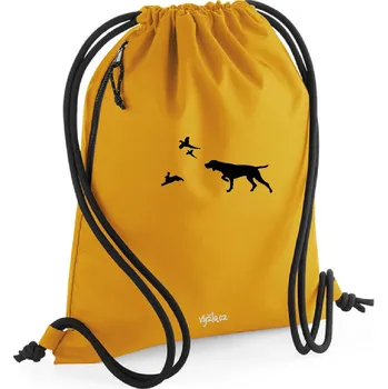 Sportovní vak Vak s potiskem - vystavení - Horčicová