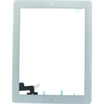 Náhradní díl pro mobilní telefon Touch Screen + Touch Screen Adhesive with Home Button Flex Cable for iPad 2 White OEM