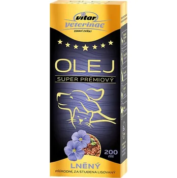 VITAR Veterinae Lněný olej 200 ml