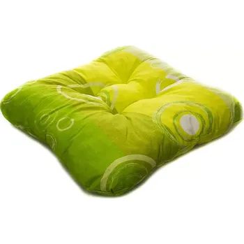 Podsedák PODSEDÁKY NA ŽIDLE - ZELENÉ KOLA 40x40cm