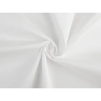 Bavlněný satén hladký šíře 305 cm, barva bílá