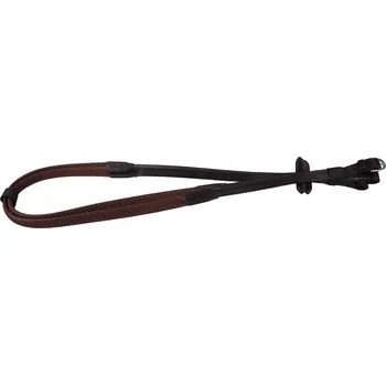 QHP Otěže Rubber Soft QHP, 125/140 cm, hnědé PONY