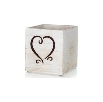 Dárková krabička HOME DECOR Krabička dekorativní HEART 13 x 13 x 14 cm