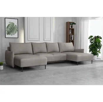 Sedací souprava Sedací souprava Santino U Velo světle šedá