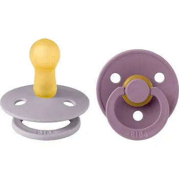 dudlíky BIBS Colour Dudlíky z přírodního kaučuku vel. 2 Fossil Grey/Mauve