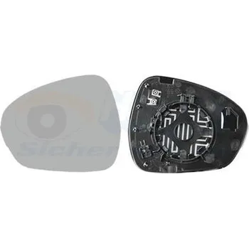 Auto zrcátko Sklo do zrcátka, vnější zrcátko VAN WEZEL 0125837