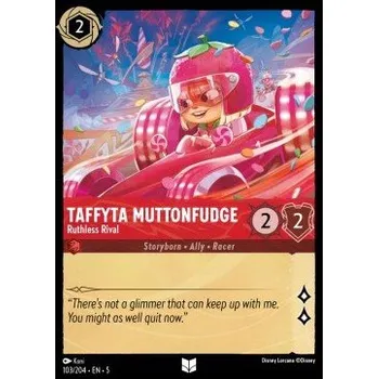 Karetní hra Lorcana SSK 103/204 Taffyta Muttonfudge - Ruthless Rival - Shimmering Skies Stav: Near Mint, Verze: HOLO