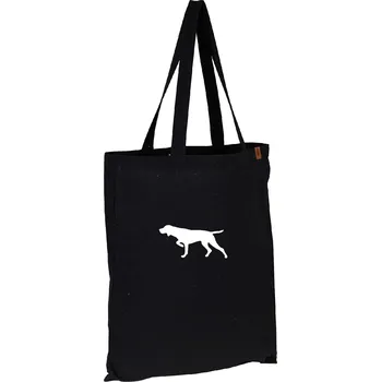 Nákupní taška Taška s potiskem - silueta ohaře - Černá