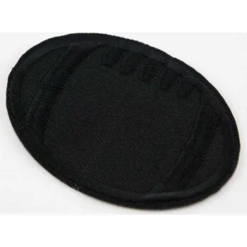 Nášivka Nažehlovací záplata - ragbyový míč - 6x4cm - černá