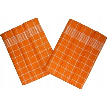 Utěrka Svitap JHJ Ubrus Pozitivní Egyptská bavlna 50x70 cm oranžová/bílá 3 ks