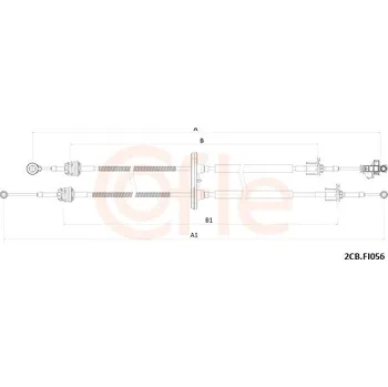 Tažné lanko, ruční převodovka, , COFLE, 92.2CB.FI056