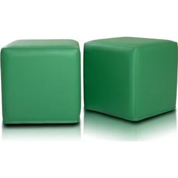 Sedací pytel Sedací vak taburetka kocka zelená EMI