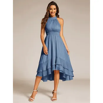 Dámské šaty Ever Pretty společenské šaty modré 31977 Velikost: 6XL / 52 / 20 / 24