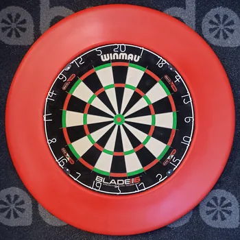 Terč na šipky Winmau set DOUBLE - terč Blade 6 Dual Core + okruží Red