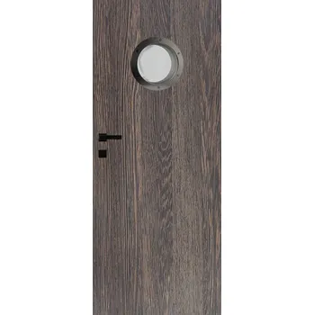 Vasco Doors Rego s okénkem VD-REGO2160 šedá Průchozí šíře dveří: 70 / 197 cm, Orientace dveří: Pravé, Provedení dveří: Falcové