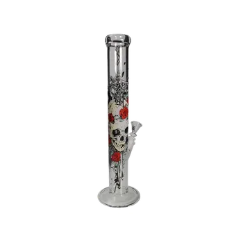 CBD Bong Simax Black Leaf Skull