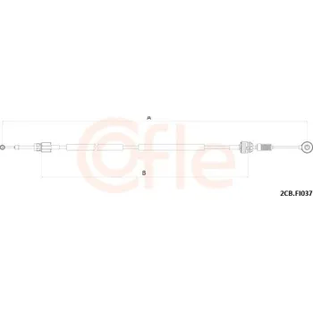 Převodovka Tažné lanko, ruční převodovka, , COFLE, 92.2CB.FI037
