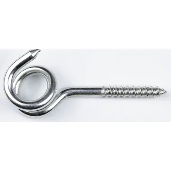 Zahradní nábytek Hák houpačkový, dvojitý s vrutem 7,8x120