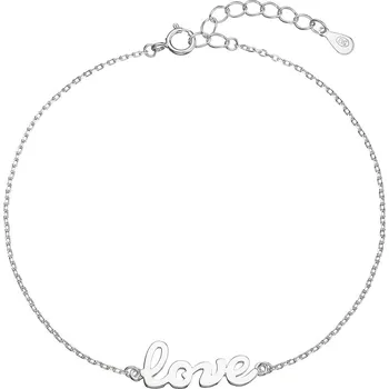 Náramek Evolution Group s.r.o. Stříbrný náramek LOVE 63017