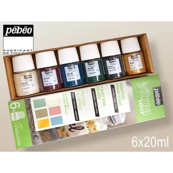 Speciální výtvarná barva Sada barev VITREA 160 Pastel. Obsah SADY 6x20ml č.20, 30, 31, 32, 33, 67